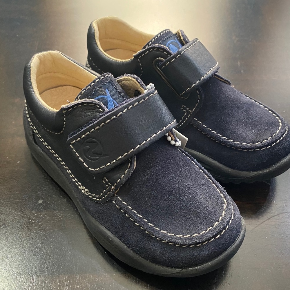 Naturino Toddler Boys Shoes Velour/Vit Size 24